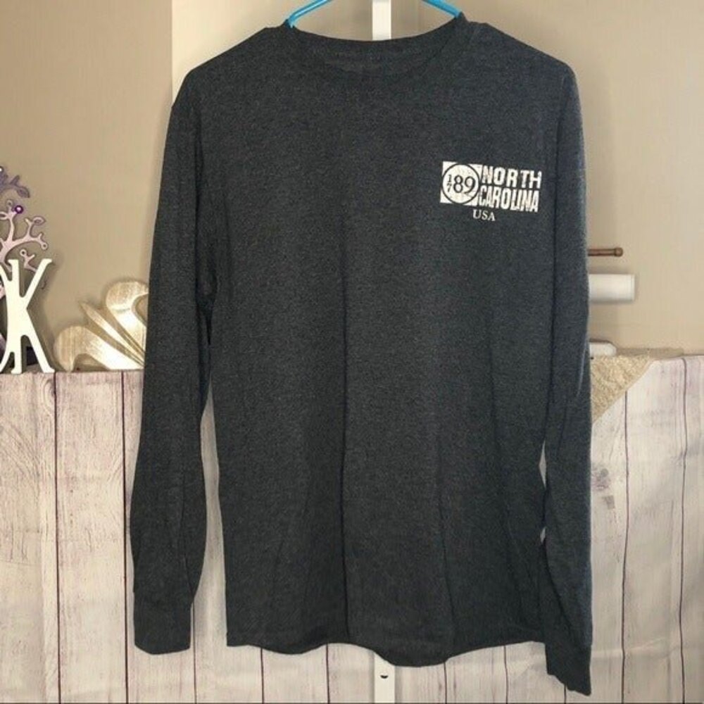 Excursion Outfitters Gray Long Sleeve North Carolina Tee No Size Tag